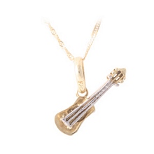 Alt�n Gitar Kolye