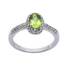 Peridot Tekta�l� P�rlanta Y�z�k