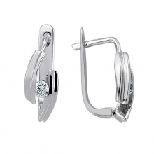 Pırlanta Tektaşlı Küpe 0,15 ct PYH0007