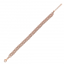 Rose Taşlı Gümüş Bileklik