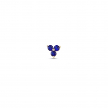Altın Lacivert Taşlı Helix Piercing