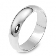 Oval Beyaz Altın Alyans AS5500004AY