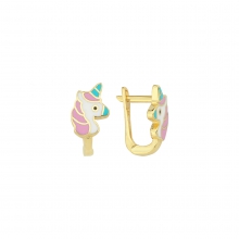 Altın Unicorn Çocuk Küpesi AS448KP