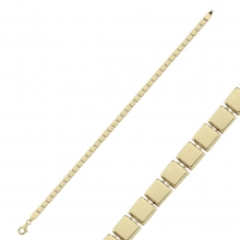 Altın Taşsız Kareler Bileklik AP23153