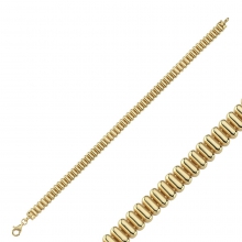 Altın Taşsız Oval Örme Bileklik AP23236