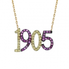 Altın 1905 Yazılı Taraftar Kolye AS1092KL