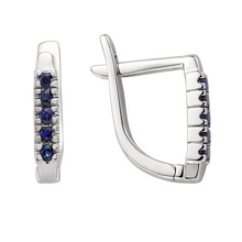 Pırlanta Safir Taşlı Küpe DE2428SW