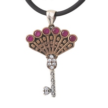 Otantik Anahtar Gümüş Kolye GK8895