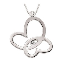 Pırlantalı Kelebek Kolye GQ0044IJ