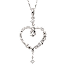 Pırlanta Taşlı Kapli Love Kolye GQ0057IJ