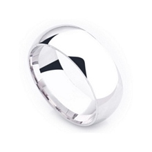 8 mm Gümüş Rodyum Kaplamalı Alyans TG366