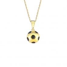 Altın Futbol Top Kolye AS1856KL