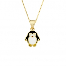 Altın Minik Penguen Kolye AS1975KL