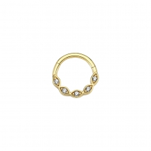 Altın Taşlı Halka Helix Tragus Küpe AS44PC