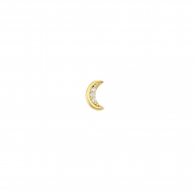 Altın Taşlı Hilal Helix Piercing AS114PC