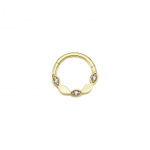 Altın Taşlı Tragus Helix Küpe