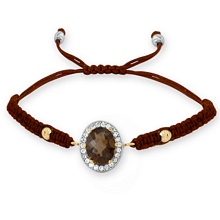 Altın Brown Taşlı İpli Bileklik BLK0067-5405