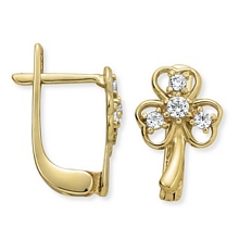 Altın Çiçek Figürlü Küpe FKP0100-2162
