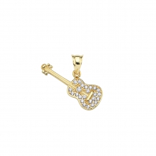 Altın Gitar Kolye Ucu AS1890UKL