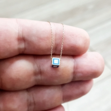 Altın Mineli Mini Kolye