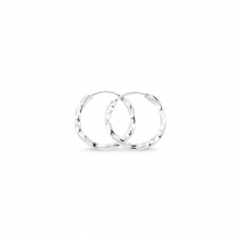 Gümüş Burgulu Halka Küpe 16mm G195KP