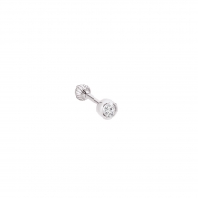 Gümüş Tektaş Tragus Piercing GPC03AS