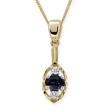 Altın Pırlanta Safir Kolye H038154-3912