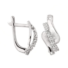 Altın Pırlanta Taşlı Küpe H039452-7114