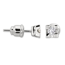 Altın Pırlanta Tek Taş Küpe H040748-7122