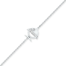 Altın Zarif Balık Figür Pırlanta Bileklik H0431524317