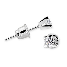 Altın Pırlanta Tek Taş Küpe H044334-7206