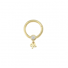 Altın Halka Harfli Tragus Piercing