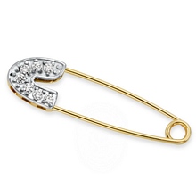 Altın Zirkon Taşlı Bebek İğnesi IGN0066-5066
