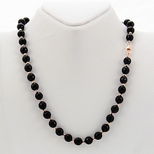 Altın Onyx Taşlı Kolye IKL0001-2420