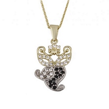 Altın Baykuş Motifli Kolye Kly00147