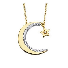 Altın Ayyıldız Kolye  kly00218