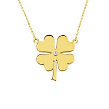 Altın Yonca Kolye kly00386