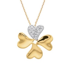 Kalpli Yonca Kolye kly00421