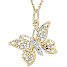 Altın Kelebek Kolye KLY0280-2755