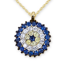 Altın Nazar Kolye KLY0674-5020