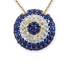 Altın Nazar Kolye KLY0677-5023