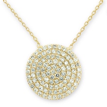 Altın Daire Şeklinde Kolye KLY0737-5127