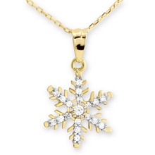 Altın Kar Tanesi Kolye KLY0895-444