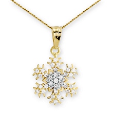 Altın Kar Tanesi kolye KLY0896-443