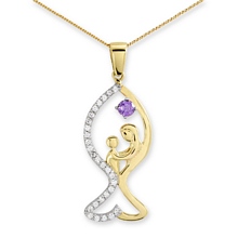 Altın Anne Çocuk Kolye KLY0959-6121