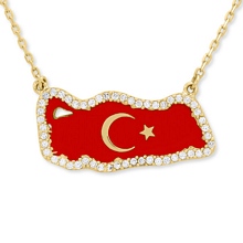Altın Ay Yıldız Kolye KLY0979-6226