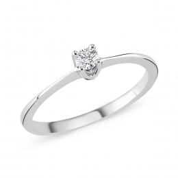Pırlanta Tektaş Yüzük 0,10 ct AP17599