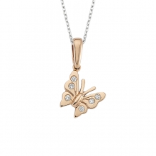 Pırlantalı Kelebek Kolye PKL3095