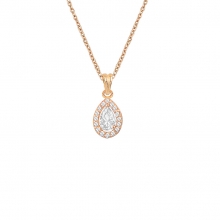 Rose Altın Mini Damla Taşlı Kolye AS1565KLR2