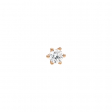Rose Altın Tektaşlı Tragus Piercing AS155PCR2